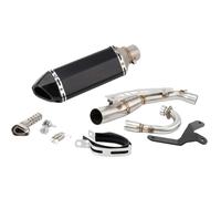 HPZPRPCEW For Monkey 125 2019 2020 2021 2022 2023 Escape Slip-on Motorcycle Exhaust Muffler With Mid Link Pipe Modified Accessories(Style H)