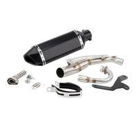 HPZPRPCEW For Monkey 125 2019 2020 2021 2022 2023 Escape Slip-on Motorcycle Exhaust Muffler With Mid Link Pipe Modified Accessories(Style D)