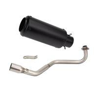 HPZPRPCEW For MSX125 2013-2020 SMALL For MONKEY For GROM Motorcycle Exhaust Full System Pipe Connect Escape Muffler With DB Killer(BLACK)
