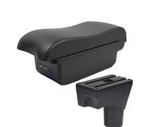HPZPRPCEW For N&issan For Sunny Armrest Box For N&issan For March For Micra K13 2010-2022 Car Armrest Arm Storage Box(B2 black line 3USB)