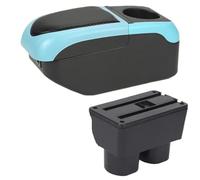 HPZPRPCEW For N&issan For Tiida Armrest Box For N&issan For Sylphy For Tiida C11 For Latio Car Armrest Interior Central Armrest Box(Black Blue)