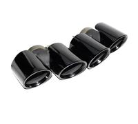 HPZPRPCEW For Porsche 911 For Carrera 911.1 911.2 2011 2012 2013 2014 2015 Exhaust Pipe Upgrade Stainless Steel Black Quad Muffler Tip Nozzle(BLACK)