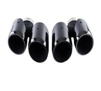 HPZPRPCEW For Porsche For Macan 2014 2015 2016 2017 Upgrades GTS Tailpipe Tip Nozzles Stainless Steel Exhaust Heads Mufflers Exhaust Pipe(BLACK)