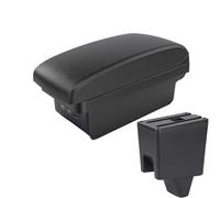 HPZPRPCEW For Proton For Saga Armrest Storage Box Leather Arm Rest Car-styling USB Center Centre Console Accessories(B2 black line 3USB)
