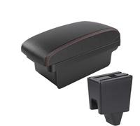 HPZPRPCEW For Proton For Saga Armrest Storage Box Leather Arm Rest Car-styling USB Center Centre Console Accessories(A1 Black red NO USB)
