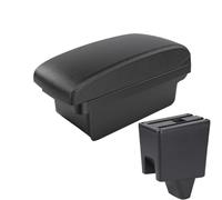 HPZPRPCEW For Proton For Saga Armrest Storage Box Leather Arm Rest Car-styling USB Center Centre Console Accessories(A2 black line No USB)