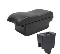 HPZPRPCEW For Proton For Saga Armrest Storage Box Leather Arm Rest Car-styling USB Center Centre Console Accessories(A3 Black white NO USB)
