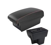 HPZPRPCEW For Proton For Wira Armrest Box With USB Center Console Storage Box(B1 Black red 3USB)