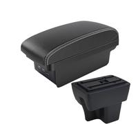 HPZPRPCEW For Proton For Wira Armrest Box With USB Center Console Storage Box(B3 Black white 3USB)