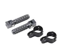 HPZPRPCEW For QJMOTOR SVT 650 SRT 750 800 SVT650 SRT750 SRT800 SRT800X QJ650 Highway Footrest Foot Pegs Pedals Footpegs Clamps(Grey)