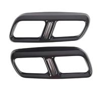 HPZPRPCEW For Range Rover Sport L461 2023 2024 Glossy Black Chrome Stainless Steel Car Exhaust Pipe Cover Trim Accessories(Style B)