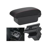 HPZPRPCEW For S&koda For Octavia Armrest Box For S&koda For Yeti Mk2 A5 Car Armrest Storage Box(C1 Black red NO USB)