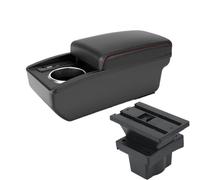 HPZPRPCEW For S&koda For Octavia Armrest Box For S&koda For Yeti Mk2 A5 Car Armrest Storage Box Interior Parts(B1 Red line 6 usb)