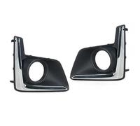 HPZPRPCEW For Subaru XV For Crosstrek 2016 2017 Car Front Fog Light Cap Hood Lid Bezel Chrome Trim Front Bumper Fog Lamp Cover(Left and Right)