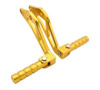HPZPRPCEW For Sur-Ron For Light Bee X S For Segway X160 X260 Electric Dirt Bike Motorcycle CNC Rear Passenger Foot Peg Rests Pedal Peg Bracket(Gold)