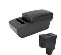 HPZPRPCEW For Toyota For Yaris Armrest Box For Toyota For Yaris Hybrid 2015-2023 Car Armrest Center Storage Box(A1 red Tissue Box)