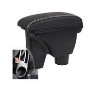 HPZPRPCEW For TOYOTA For Yaris For Vitz Car Armrest Box Car Accessories Interior Parts Details Storage Box Retrofit Parts(A3 Black white line)