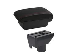 HPZPRPCEW For TOYOTA For Yaris For Vitz Car Armrest Box Center Storage Box Interior Retrofit Car Accessories(A1 Black red NO USB)
