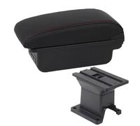 HPZPRPCEW For Toyota IQ Armrest Box For Toyota IQ Car Armrest Interior Central Storage Box Car Accessories Retrofit Parts With USB(B1 red line 3USB)