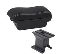 HPZPRPCEW For Toyota IQ Armrest Box For Toyota IQ Car Armrest Interior Parts Center Storage Box With USB Interface(B3 Black white 3USB)