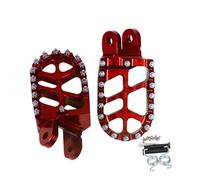 HPZPRPCEW For Transalp 600 XL600V 1987-1999 Motorcycle Footpegs Heavy-Duty Aluminum Alloy Anti-Slip Footrest Pedal Accessories(RED)