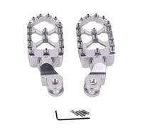 HPZPRPCEW For Triumph For Bonneville T100 T900 T 100 For Trunxon 1200 For Scrambler Front Footrests Foot Pegs Pedals Footpegs(Silver)