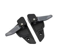 HPZPRPCEW For Vespa For Sprint For Primavera 50 125 150 2013-2023 Motorcycle Rear Seat Passenger Foot Pedal Pedals Cover Pad Accessories(Black Gray)