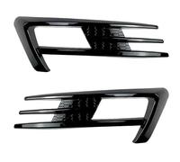 HPZPRPCEW For VW For Golf 7 MK7 2013 2014 2015 2016 Fog Lamp Eyebrow Wind Kinfe Cover Trim Front Bumper Fog Light Grille(Gloss Black)