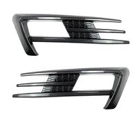 HPZPRPCEW For VW For Golf 7 MK7 2013 2014 2015 2016 Fog Lamp Eyebrow Wind Kinfe Cover Trim Front Bumper Fog Light Grille(Carbon Look)