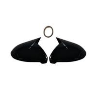HPZPRPCEW For VW For Golf 7 MK7.5 GTI R GTE GTD 2014-2020 Side Rearview Mirror Cap Wing Cover Replacement(Bright black)