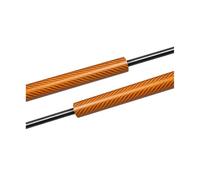 HPZPRPCEW For VW For Golf Mk2 1983-1992 Hatchback Gas Struts Lift Support Front Bonnet Modify Spring Shock Absorber Rod(Orange carbon fiber)