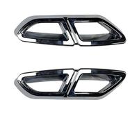 HPZPRPCEW For VW For Magotan For Passat B8 2016 2017 2018 2019 Rear Lip Bumper Spoiler Car Tail Throat Frame Exhaust Pipe Trim Silver