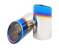 HPZPRPCEW For VW For Passat B7 CC For Tiguan 2011 2012 2013 2014 2015 Car Stainless Steel Exhaust Pipe Muffler Tip Cover Car-Styling Accessories(Blue)