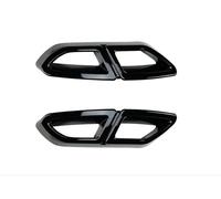 HPZPRPCEW For VW For Passat B8 Variant 2015 2016 2017 2019 Chrome Exterior Four Outlet Tailpipe Exhaust Car Accessories Chromium Styling Parts(BLACK)
