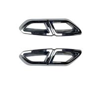 HPZPRPCEW For VW For Passat B8 Variant 2015 2016 2017 2019 Chrome Exterior Four Outlet Tailpipe Exhaust Car Accessories Chromium Styling Parts(Carbon Fiber Texture)