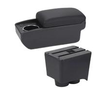 HPZPRPCEW For VW For Polo Armrest Box For VW For Polo 9N 3 2002 2003 2004 2005 2006 2007 2008 2009 Car Armrest Storage Box(B2 Black line 6USB)