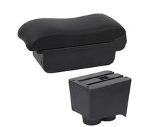HPZPRPCEW For VW For Polo For Polo 9N 3 2002 2003-2009 Car Armrest Box Retrofit Parts Storage Box Car Interior Accessories(A2 black line No USB)