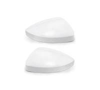 HPZPRPCEW For VW For Tiguan 2017 2018 2019 2020 Car Wing Door Side Mirror Cover Cap Rearview(WHITE,One pair)