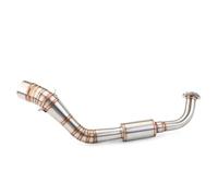 HPZPRPCEW For Y&amaha NVX For AEROX NVX155 For AEROX155 2016 2017 2018 2019 2020 2021 Motorcycle Exhaust Header Tube 51mm Stainless Manifold(Silver)