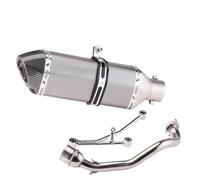 HPZPRPCEW For Y&amaha RS100 Motorcycle Exhaust Pipe Full System Front Link Pipe Stainless Steel Modification accessories(Style B)