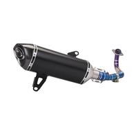 HPZPRPCEW For Y&amaha X MAX250 XMAX 300 XMAX300 250 Motorcycle Exhaust Escape Moto Muffler Slip On Motorcross Front Pipe Stainless Steel Tube(Style G)