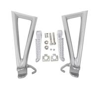 HPZPRPCEW For Y&amaha YZF R6 2006 2007 2008 2009-2016 Motorcycle Accessories Rear Passenger Footrest Foot Pegs Bracket Kits(Silver)