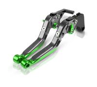 HPZPRPCEW for Yamaha YZF R6 2005-2016 Motorcycle CNC Brake Clutch Lever Set Adjustable Folding Handle Levers(Gray-Green)
