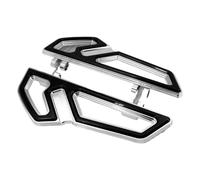 HPZPRPCEW Front Rear Footpegs Driver Passenger Footboard Pedal Floorboard For Harley For Touring For Road For Electra For Glide For Softail(Chrome)