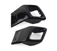 HPZPRPCEW LR049368 LR049367 1 Pair Glossy Black Car Rear Bumper Exhaust Tube Trim For Range Rover For Evoque 2010-2018 Stainless Steel