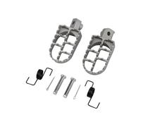 HPZPRPCEW Motorbike Dirt Pit Bike Motorcycle Foot Pegs Rests Footpegs For Y&amaha PW50 80 TW200 XR50R CRF50 CRF70 CRF80 CRF100F(Silver)