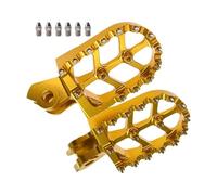 HPZPRPCEW Motorcycle Accessories Foot Pegs Footpeg Pedals Rests Wide Footboard For Y&amaha Tenere 660 XT660Z XT660R(Golden)