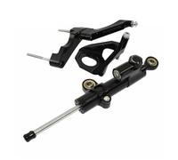 HPZPRPCEW Motorcycle Adjustable Steering Damper Stabilizer Bracket Holder Full Set For Suzuki GSXR 600 750 K1 K4 2001-2005(BLACK)