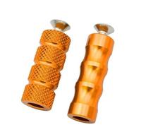 HPZPRPCEW Motorcycle CNC Universal M6 Racing Gear Shift Lever Peg Brake Pedal Shifter Foot Pegs Motorbike Footrests Footpeg(Orange)
