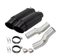 HPZPRPCEW Motorcycle Exhaust Escape Modify Double Middle Link Pipe Muffler Moto Slip On For Suzuki For Hayabusa GSXR1300 GSXR 1300 2021 2022 2023(Style E)